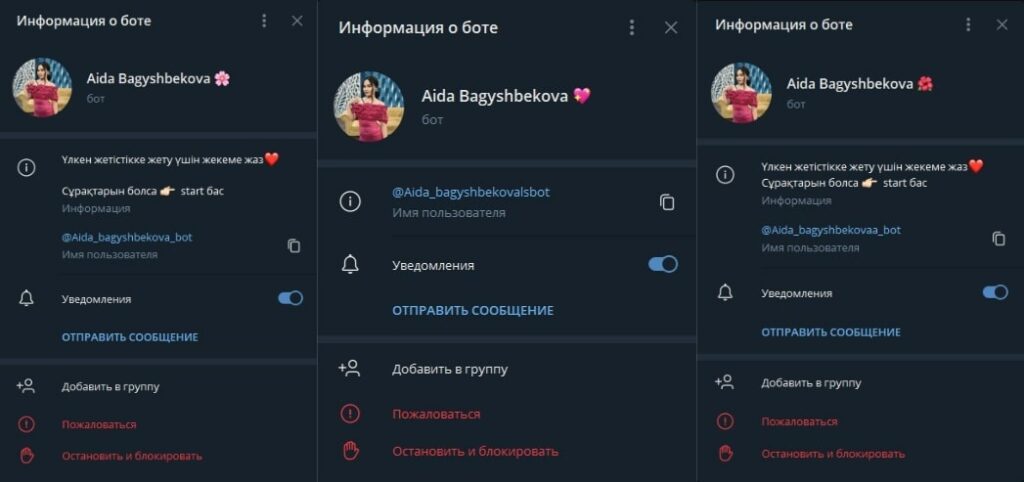 Aida bagyshbekova телеграм 